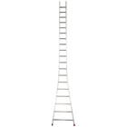 Enkelvoudige aluminium ladder met wijd uitlopende basis - 8 tot 14 treden - Facal